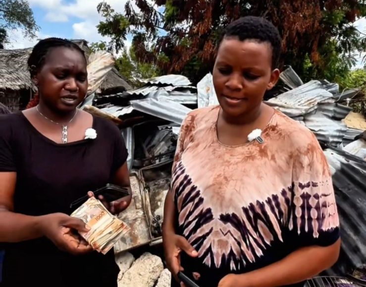 Community members gathered showing solidarity